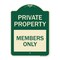 Signmission Private Parking Members Only Heavy-Gauge Aluminum Architectural Sign A-DES-G-1824-23255 - alternate 1